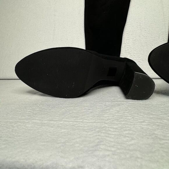 Stuart Weitzman Highland Boots Over Knee Size 9.5 Black Suede Leather MSRP $950 - Picture 3 of 11